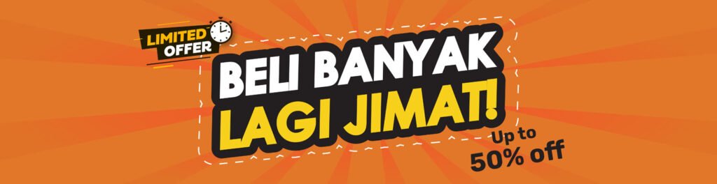 Beli banyak lagi jimat! Up to 50% off