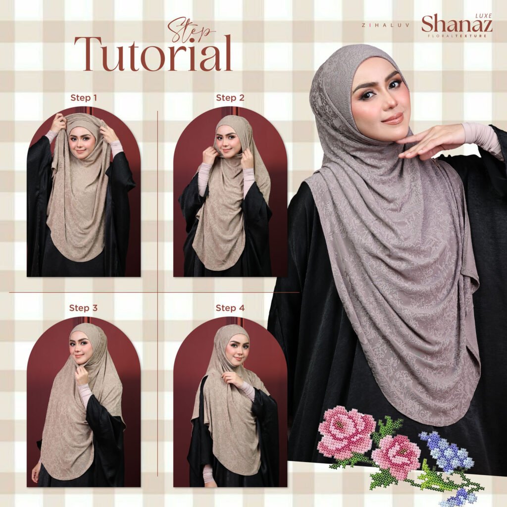 Tutorial empat langkah memakai Shanaz Luxe