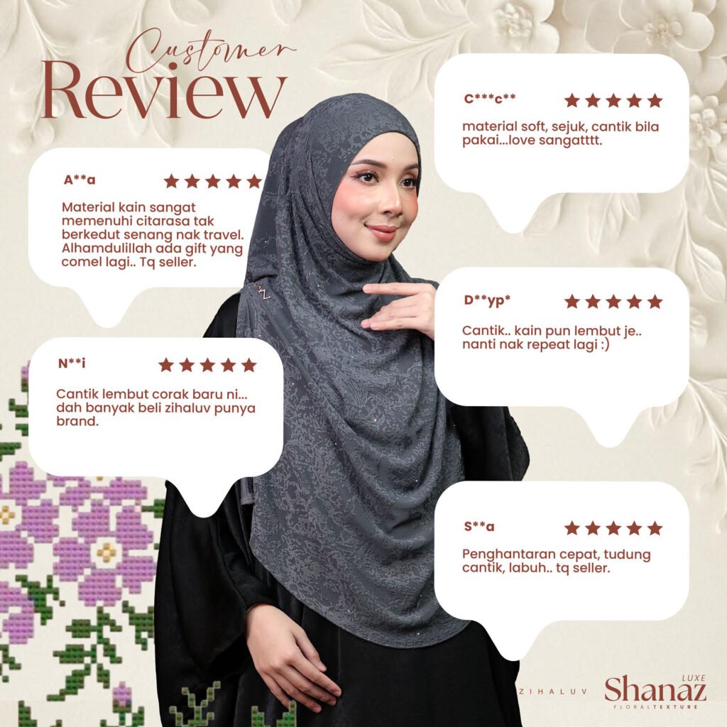 Ulasan pelanggan Shanaz Luxe dengan lima bintang