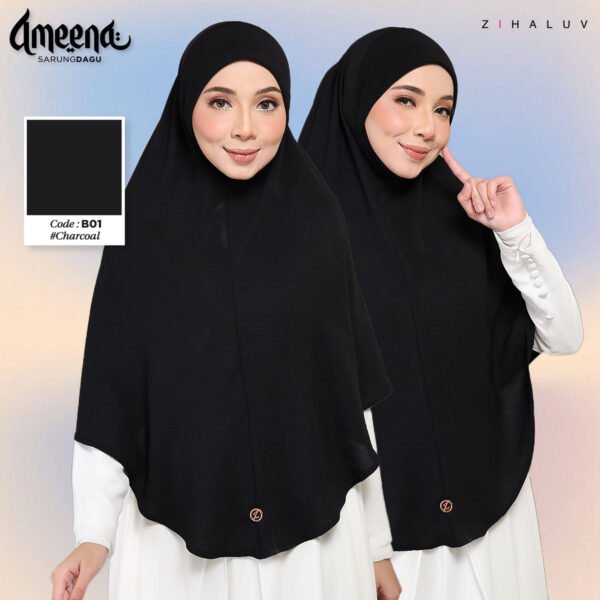 Ameena warna Charcoal