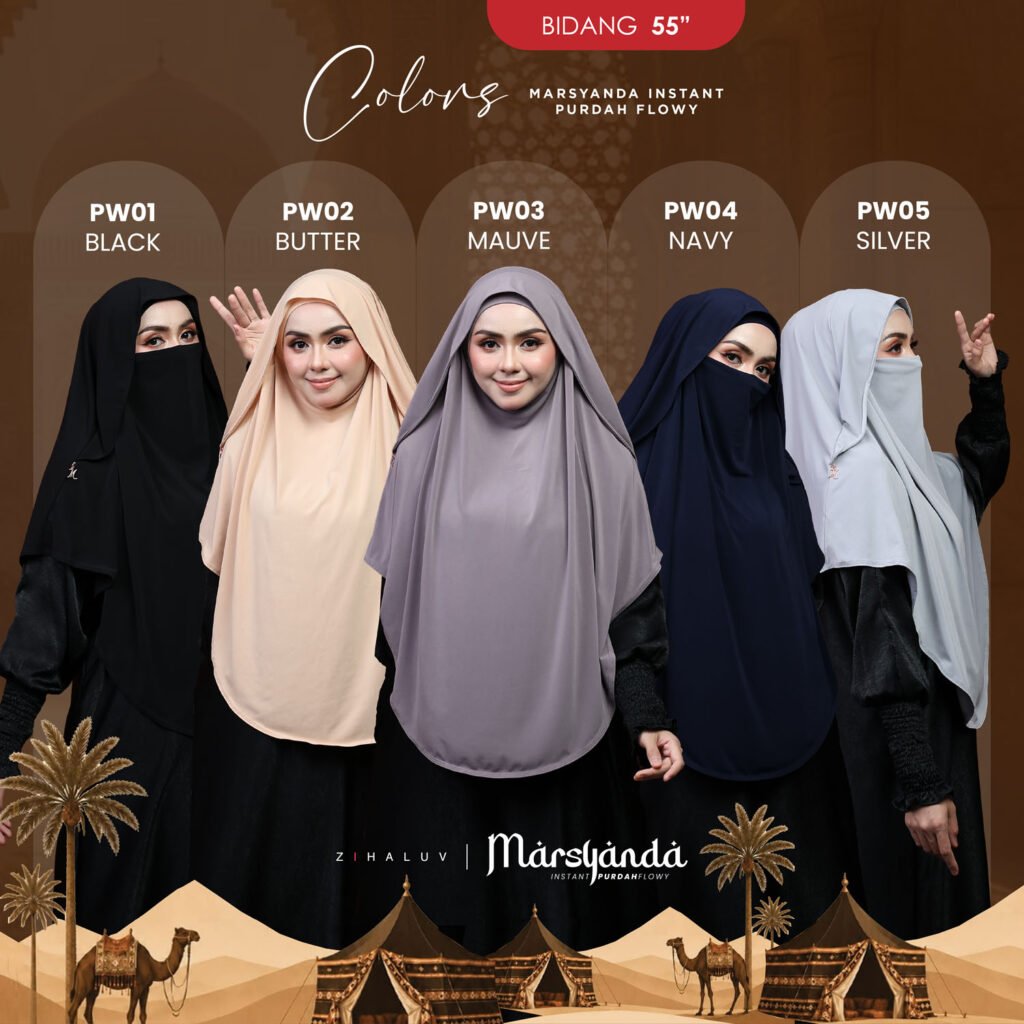 Panduan warna Marsyanda PW01 Black